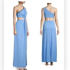 Ramy Brook Hailey One-Shoulder Cut-Out Gown NWT 12 $785